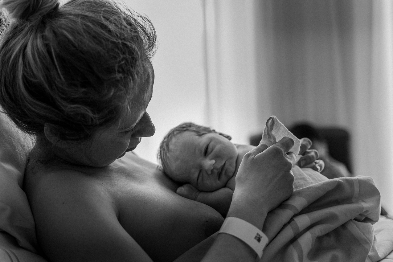 Storytelling reportage van een baby die net geboren in in het Amphia ziekenhuis. 